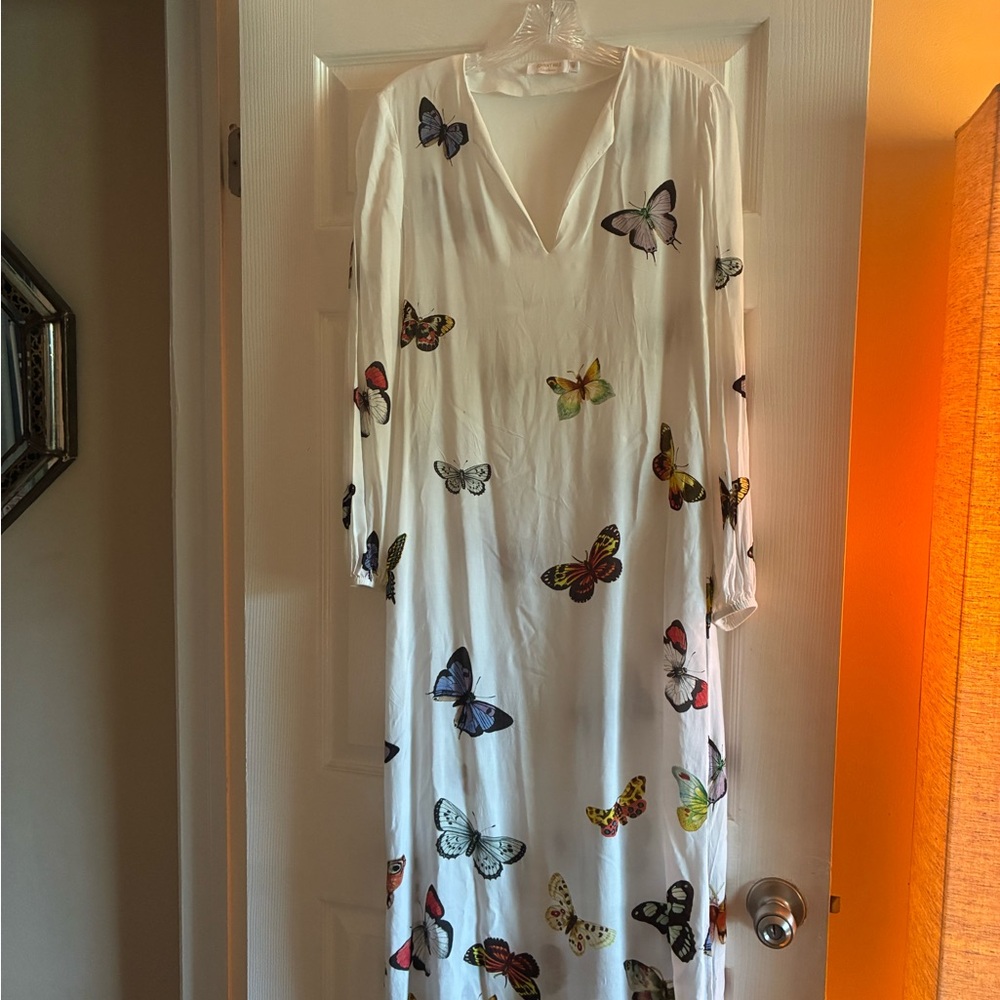 Johnny Was Colorful Butterfly Dress - Picture 4 of 8